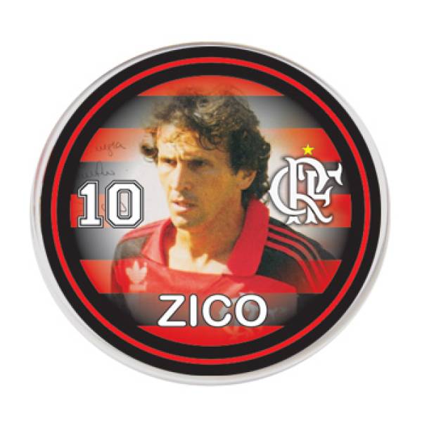 Botão do Flamengo - Zico